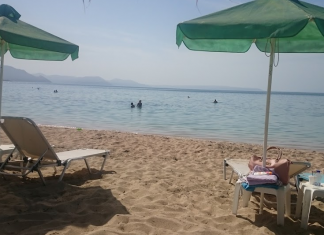 Ιπποκαμπάκι Beach bar Παραλία Αλυκές Δροσιά Χαλκίδα