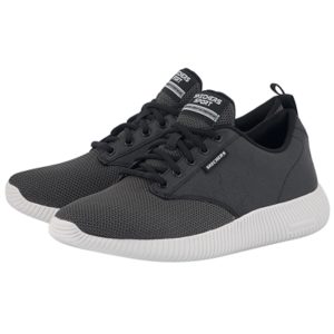 Skechers - Skechers Qtr Overlay & Two-Toned Mesh L 52398BKW - ΜΑΥΡΟ