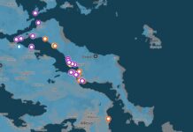 Live Χάρτης: Που έχει τσούχτρες, μωβ μέδουσες στη Χαλκίδα και όλη την Εύβοια χαρτης με μωβ μεδουσες στην ΕΥβοια
