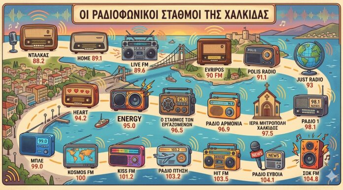 Η Εύβοια στα FM: Ποιοι σταθμοί εκπέμπουν από τη Χαλκίδα και τι μουσική παίζει ο καθένας;