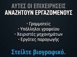 Ανοιχτές θέσεις εργασίας σε βιομηχανίες και επιχειρήσεις σε Οινόφυτα και Σχηματάρι – Πού θα στείλετε βιογραφικό