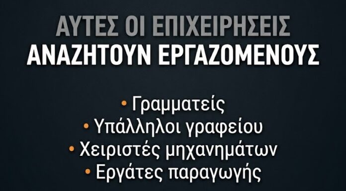 Ανοιχτές θέσεις εργασίας σε βιομηχανίες και επιχειρήσεις σε Οινόφυτα και Σχηματάρι – Πού θα στείλετε βιογραφικό
