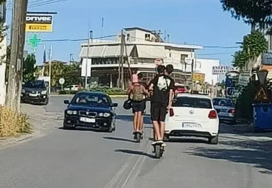 Τρόμος στη Χαλκίδα: Ανήλικοι με πατίνια-«πύραυλους» έτρεχαν με 70 χλμ/ώρα στο αντίθετο ρεύμα – Εικόνες που σοκάρουν