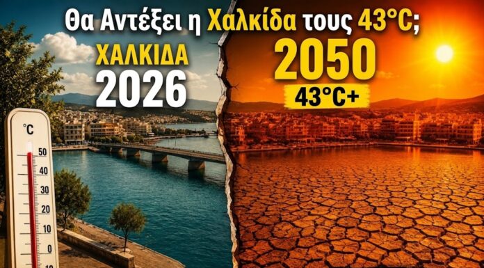 Θα αντέξει η Χαλκίδα τους 43°C; Η κλιματική πραγματικότητα του 2050 και η ανάγκη αστικού σχεδιασμού